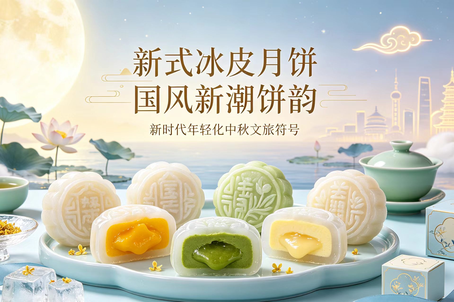 文旅发现｜新式冰皮月饼：国风新潮饼韵，新时代年轻化中秋文旅符号