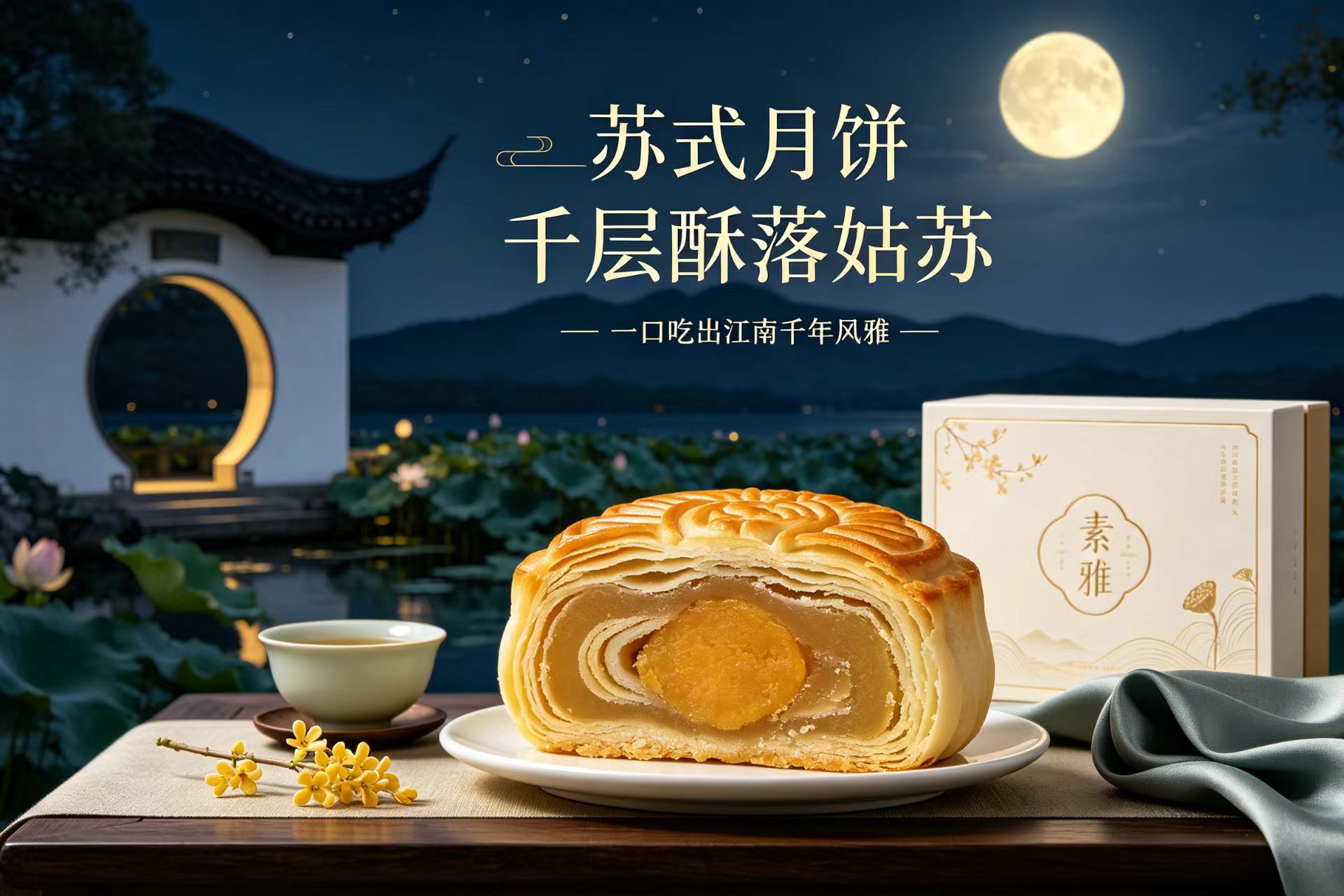苏式月饼：千层酥落姑苏，一口吃出江南千年风雅