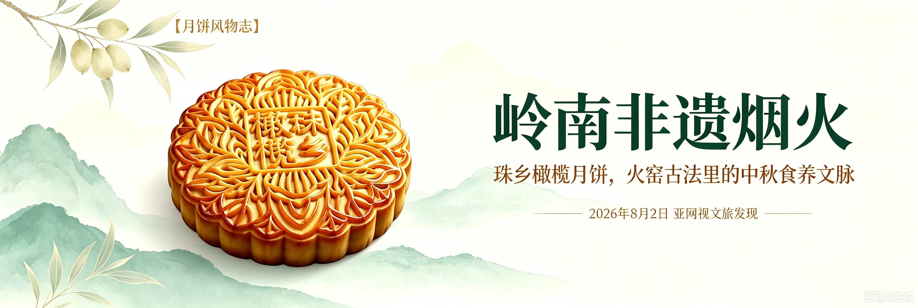 【月饼风物志】岭南非遗烟火：珠乡橄榄月饼，火窑古法里的中秋食养文脉